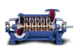 Horizontal high-pressure centrifugal pumps in ring sectional design.