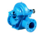 Axially split, single-stage volute casing pump for horizontal or vertical installation with double-entry radial impeller.